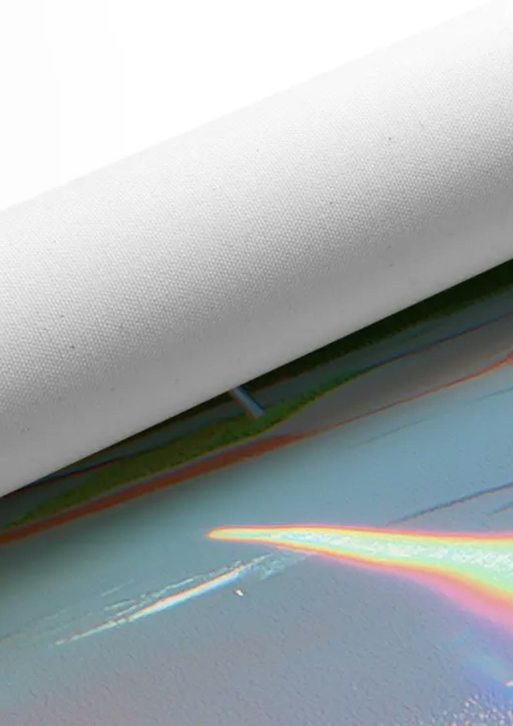 Neon Row — paper and print close-up